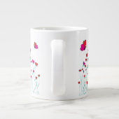 ハートと蝶バレンタインラブ ジャンボコーヒーマグカップ (裏面)