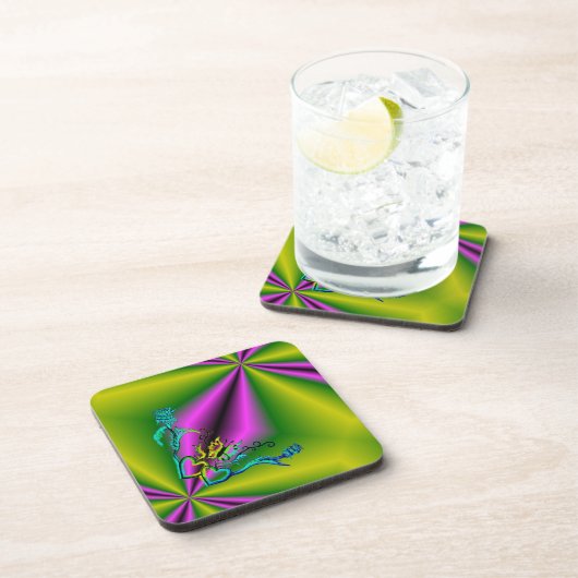 ハートと蝶 コースター (右側)