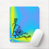 ハートと蝶 マウスパッド (マウス)