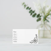 ハートと蝶 名刺 (スタンド正面)