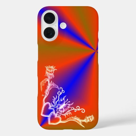 ハートと蝶 Case-Mate iPhoneケース (裏面)