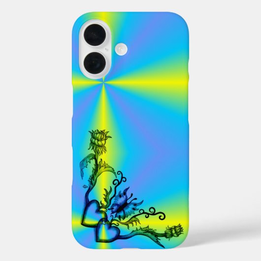 ハートと蝶 Case-Mate iPhoneケース (裏面)