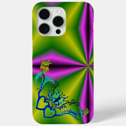 ハートと蝶 Case-Mate iPhoneケース (裏面)