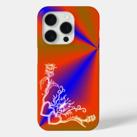 ハートと蝶 Case-Mate iPhoneケース (裏面)