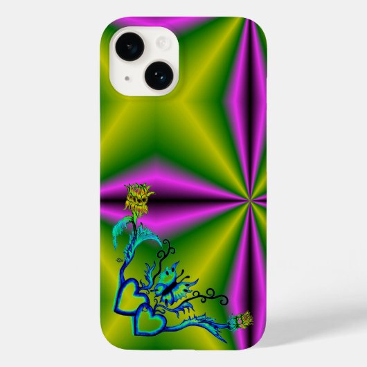 ハートと蝶 Case-Mate iPhoneケース (裏面)