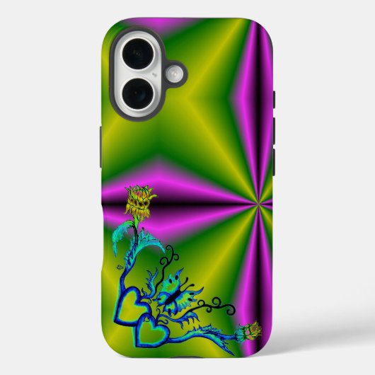 ハートと蝶 Case-Mate iPhoneケース (裏面)
