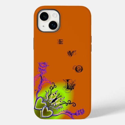 ハートと蝶 Case-Mate iPhoneケース (裏面)