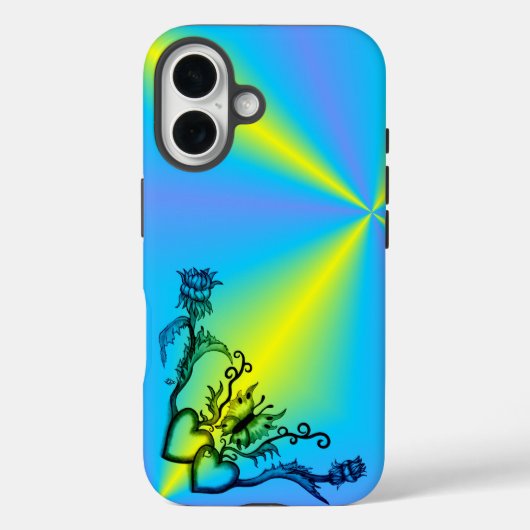 ハートと蝶 Case-Mate iPhoneケース (裏面)