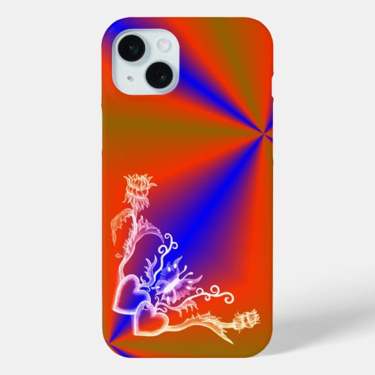 ハートと蝶 Case-Mate iPhoneケース (裏面)