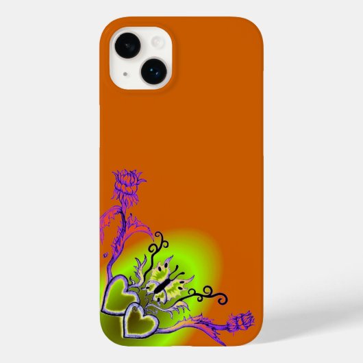 ハートと蝶 Case-Mate iPhoneケース (裏面)