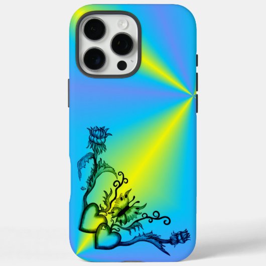 ハートと蝶 Case-Mate iPhoneケース (裏面)