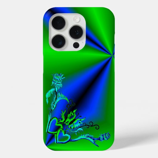 ハートと蝶 Case-Mate iPhoneケース (裏面)