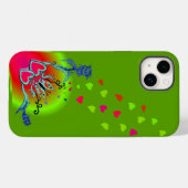 ハートと蝶 Case-Mate iPhoneケース (裏面 (横))