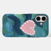 ハートと貝殻と波 Case-Mate iPhoneケース (裏面 (横))