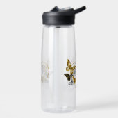 ハートと金蝶 ウォーターボトル (左面)