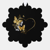 ハートと金蝶 オーナメントカード (裏面)