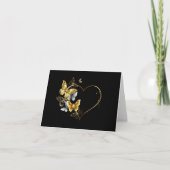 ハートと金蝶 カード (正面)