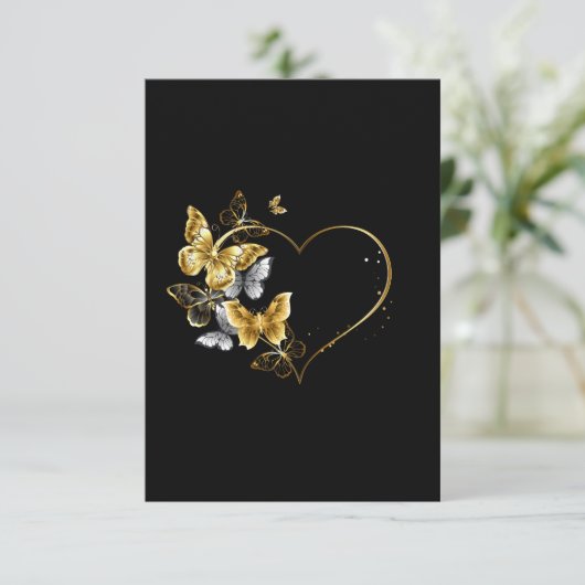 ハートと金蝶 カード (スタンド正面)