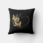 ハートと金蝶 クッション (裏面)