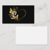 ハートと金蝶 コーリングカード (正面/裏面)