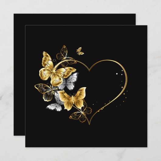 ハートと金蝶 セーブザデート (正面/裏面)