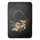 ハートと金蝶 バスマット (正面縦)