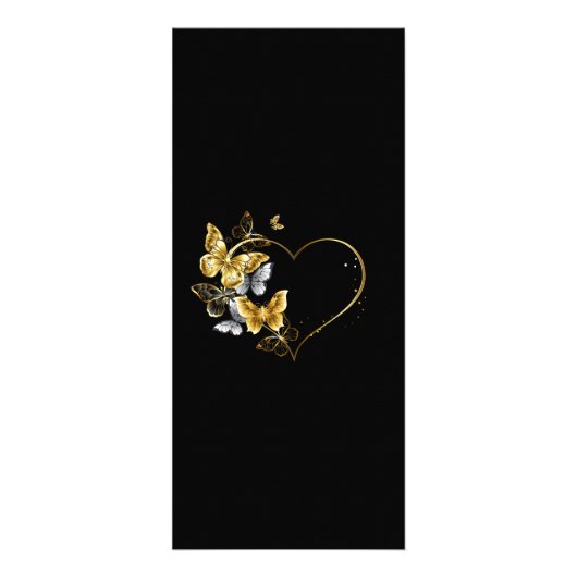 ハートと金蝶 ラックカード (正面)
