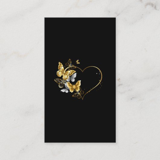 ハートと金蝶 名刺 (正面)