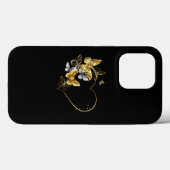 ハートと金蝶 Case-Mate iPhoneケース (裏面 (横))