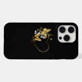 ハートと金蝶 iPhoneケース (裏面横)