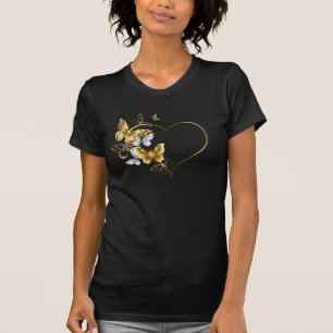 ハートと金蝶 Tシャツ