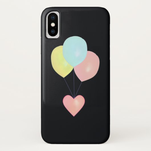 ハートと風船 Case-Mate iPhoneケース (裏面)