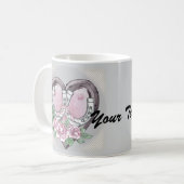 ハートと馬蹄のマグカップ コーヒーマグカップ (正面左)