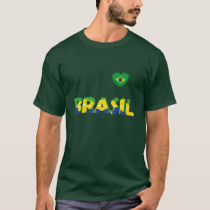 「ハートと魂がブラジルのために!」 Tシャツ