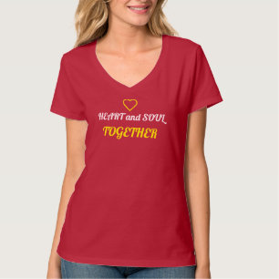 「ハートと魂の組み合わせ」Tシャツ Tシャツ