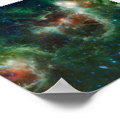 ハートと魂の赤外モザイクNASA ポスター (角)