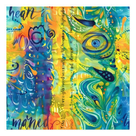 ハートと魂：抽象芸術ミニマリスト フォトプリント           