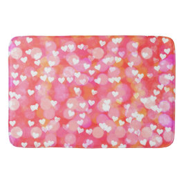 ハートと《写真》ぼけ味 バスマット