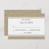 ハートとBurlap応答 出欠カード (正面/裏面)