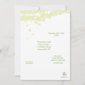 ハートなびきブライダルシャワーの招待状 招待状 (裏面)