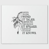 ハートにとって、アメリカ先住民を知る ラッピングペーパー (フラット)