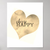 ハートにやる気を起こさせる引用文を選ぶ ポスター (正面)