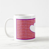 ハートによって編まれるマグ コーヒーマグカップ (左)