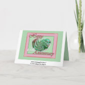 ハートにフキが生い茂る65周年結婚記念日 カード (裏面)