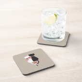 ハートに囲まれた愛する猫 コースター (右側)