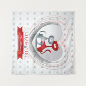 ハートに恋する猫たち タペストリー (正面(横))