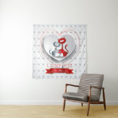 ハートに恋する猫たち タペストリー (インサイチュ)