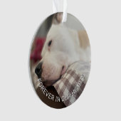 ハートに残された記念品を残す オーナメント (正面)