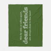 ハートに近い フリースブランケット (正面)