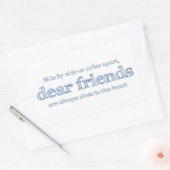 ハートに近い 長方形シール (封筒)